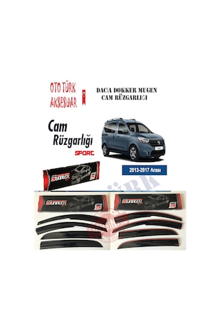 Dacia Dokker Mugen Sport Style Cam Rüzgarlığı Ön 2Li Sunplex