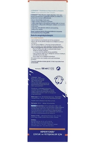 Sterimar Burun Spreyi 100 ML Yetişkin Hipertonik