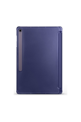 Galaxy Uyumlu Tab S10 Fe Plus Frm Smart Cover Kalem Bölmeli Standlı 1-1 Kılıf - Gold Arka Kapak