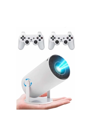 Ayaklı Oyun Projeksiyonu Çift Kollu Taşınabilir Sinema Projektörü