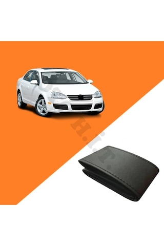 Volkswagen Jetta 04-10 Uyumlu Deri Direksiyon Kılıfı Kaliteli Dikmeli Siyah