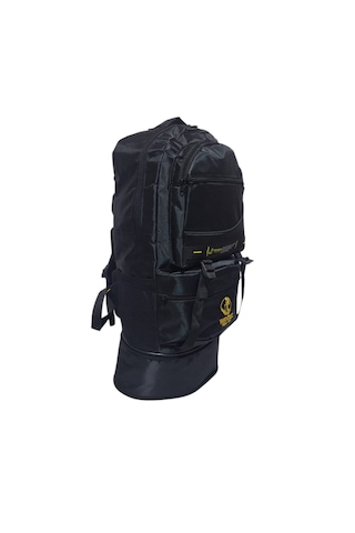 Wander Trend Bag Körüklü Siyah Dağcı Sırt Çantası Siyah
