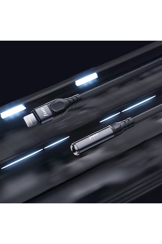 Juo Lightning To 3.5mm Jack Aux Kulaklık Çevirici Dönüştürücü Adaptör Kablo