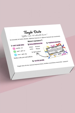 Dükkan Design Çiftler İçin Tingle Date Oyun Kartları