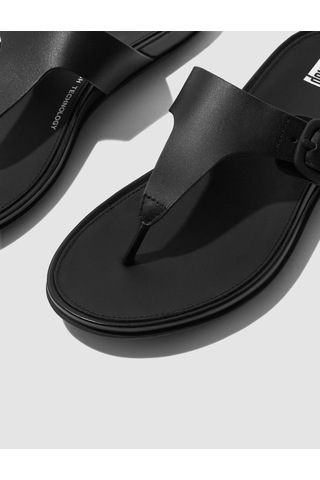 Fitflop Gracıe Ft9 Siyah Tokalı Kadın Parmak Arası Terlik Siyah