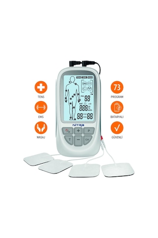 Roovjoy Şarj Edilebilir Bataryalı Tens Ems Masaj Cihazı Aleti