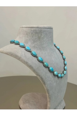 Turkuaz Elmas Kolye 173