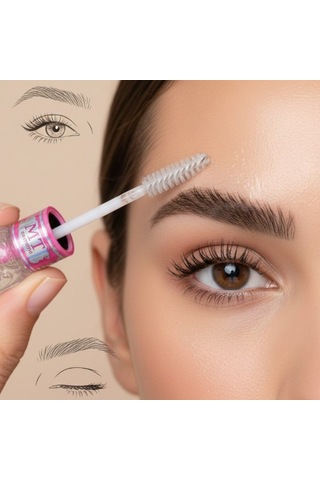 Premium Tarama Serum Makyaj Malzemesi Besleyici Çift Taraflı Kaş Maskarası Şeffaf