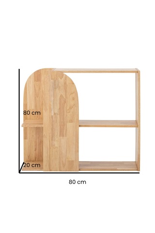 Modern Tasarım Alçak Kitaplık - Dekoratif Ahşap Raf