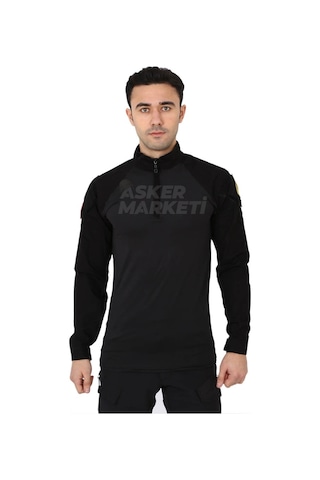 Siyah Taktik Combat Operasyon Tişörtü - Tactical Tişört Siyah