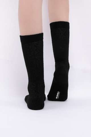 Mısırlı Kadın %10 Gümüş Madeni İçerikli Siyah Soket Çorap M 78000 Sı Siyah