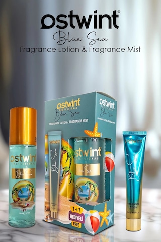 Ostwint Blue Sea Vücut Spreyi 200ml Ve Vücut Kremi 50ml Set Ferahlatıcı Deniz Esintisi Çiçeksi Parfü