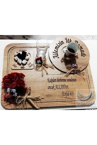 Syztasarim Damat Kahvesi Sunum Tepsisi
