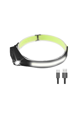 Geeksen Cob Teknoloji 500 Lumen El Fırçası Sensörlü 7 Modlu Ipx4 Su Geçirmez Kafa Lambası 1 Adet Çok Renkli