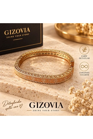 Gizovia Altın Işıltısı İkili Bileklik Seti