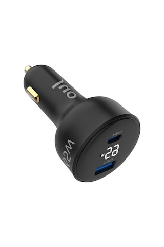 65w Hızlı Araç Şarj Aleti - Type-c Ve Usb-a Portları İle