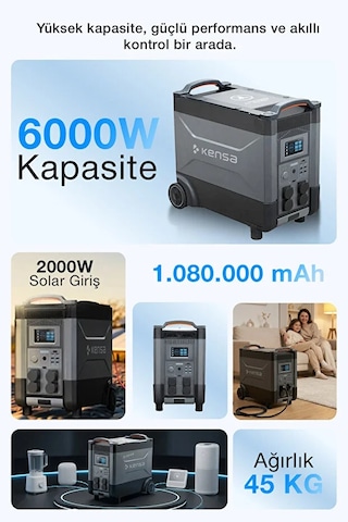 6000w Taşınabilir Güç İstasyonu