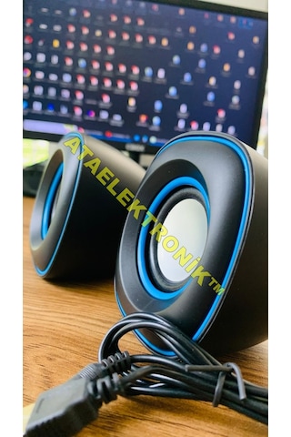 Bilgisayar Hoparlörü Notebook/laptop Speaker Ses Sistemi 1.1 Usb Kablolu Aux Sku: Smgstk4d0274308f
