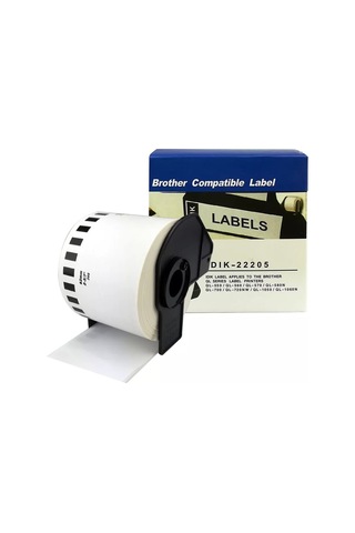 Brother Ql-570 Dk-22205 62MM Sürekli Form Termal Etiket. 30 Metre