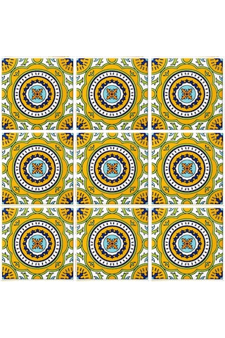 Can Seramik – 10x10 Cm. Cç-100 Kütahya Çini Karo 5'li 1 Paket