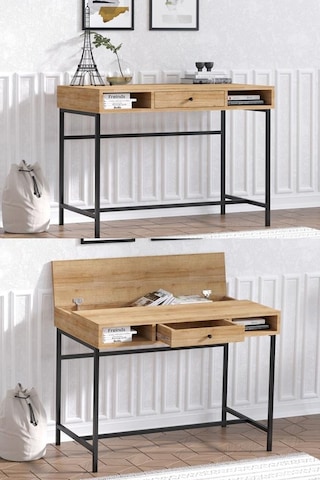 Decormet Berry Çalışma Masası Safir Meşe Çok Renkli