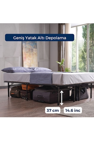 Aksviva Smart Base Çift Kişilik Katlanır Metal Karyola