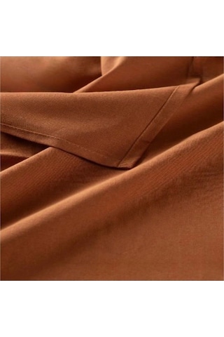 Dnc Home Tekstil Premium Keten Tarçın Düz Masa Örtüsü 001