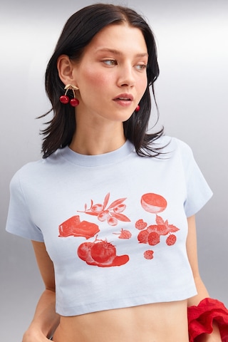 Ethıquet SERENE Kadın Mavi T-Shirt