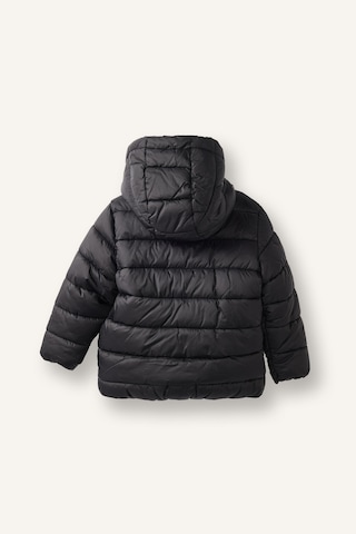 Defacto Su İtici Su Geçirmez Kapüşonlu Fermuarlı Şişme Mont Erkek Bebek E8464a526aubk81 Siyah-bk81