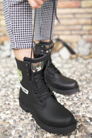 Konfores 1385 Unisex Anatomik Tabanlı Spor Bot - Nkt01385-siyah-3 Siyah