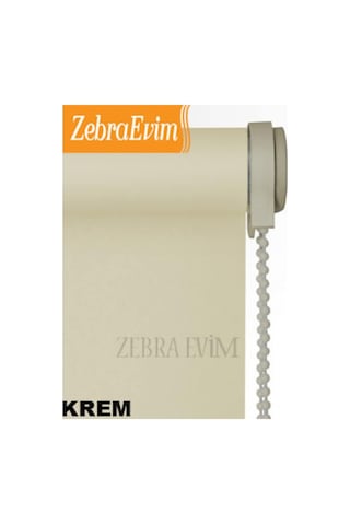 Zebraevim İthal Kalın Kumaşlı Ekru-Beyaz-Krem Stor Perde