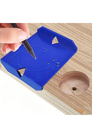 Jeehugo Abs Plastik Döşeme Kapı Mosaik Somun Delme Matkap Rehberi 35-40mm Hassas Konumlandırma Aracı