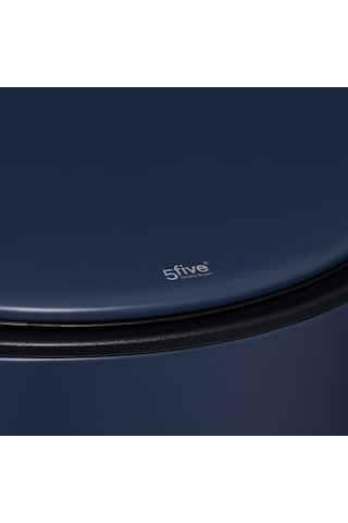 5five Çöp Kovaları Simply Smart Delta 30 Lt Metal Petrol Mavisi Koyu Mavi