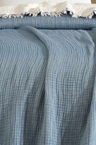 Varol 5 Katlı %100 Pamuk Müslin Yatak Örtüsü 230x240 Cm Mavı/cıftkısılık Mavi