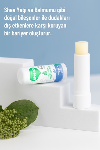 Siveno %100 Doğal Dudak Koruyucu Yoğun Etki Bitkisel Lip Balm Krem Nemlendirici Parlatıcı Onarıcı 6 G
