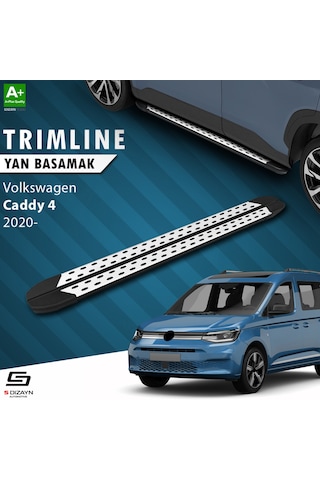 S-dizayn Vw Caddy 4 Trimline Gri Yan Basamak 197 Cm 2020 Üzeri