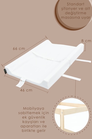 Mordesign Aşkabat Alt Bebek Değiştirme Minderi