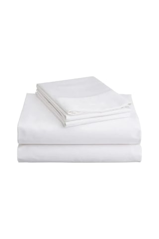 Beyaz Çift Kişilik %100 Pamuk Otel Nevresim Yorgan Kılıfı 200×220 Beyaz