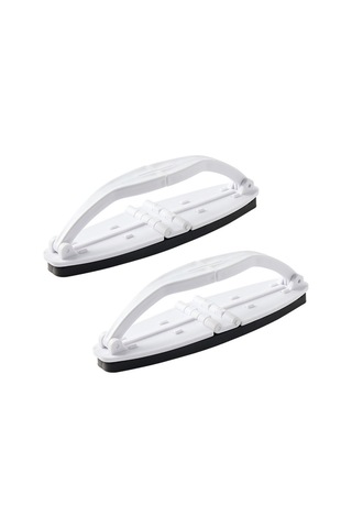 Neevoyu Ev Temizlik Fırça, Katlanabilir Kollü, Hızlı Köpürme Ve Temizleme, Pp+polyester Malzeme, Beyaz, 2 Adet Set