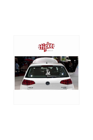 Bozkurt Sticker Beyaz