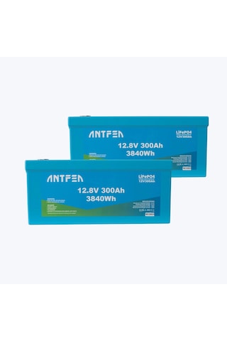 Antfea 12.8v 300ah Abs Lityum Akü Akıllı Ekran Bluetooth Lifepo4 2 Adet