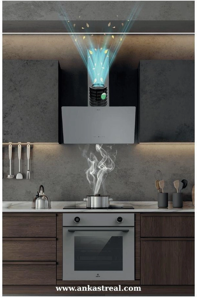 Narte NT-H30060S 90 CM Respiro Davlumbaz + Hava Temizleme Filtresi