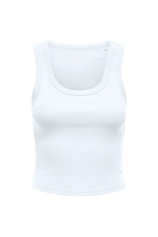 Only Onleasy S/l Tank Top Jrs Kadın Askılı Bluz 15315571 Beyaz