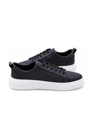 Yalçın Erkek Beyaz Bağcıklı Ortopedik Günlük Sneaker Spor Ayakkabı Kalın Taban Lacivert - 919472745 Lacivert