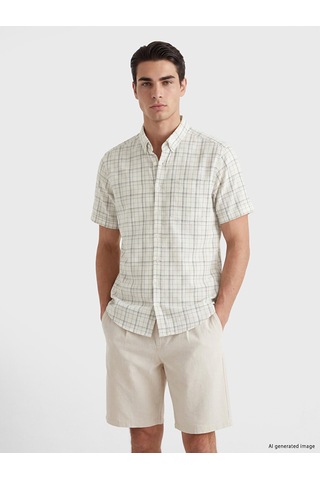Lcwaıkıkı Classic Bej Regular Fit Ekose Erkek Gömlek