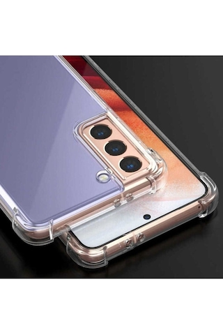 Galaxy S21 Plus Kılıf Zore Nitro Anti Shock Silikon Renksiz