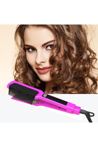 Vkemall Saç Düzleştirici Ataşmanı: Isı Dayanıklı, Kolay Kurulum, Saç Salonu Ve Ev Kullanıma Uygun Siyah Saç Stili Aleti