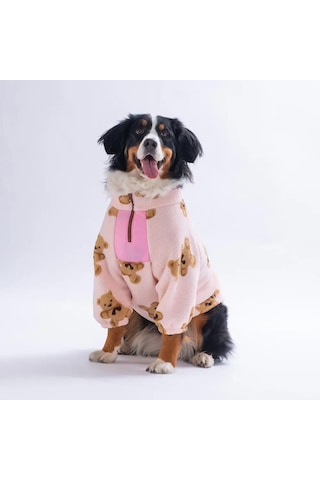Pawstar 26755- Pembe Gentle Bruno Orta-büyük Irk Köpek Polar Sweatshirt