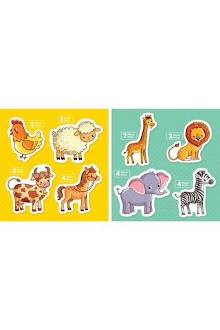 Bluefocus Baby Puzzle Vahşi Ve Çiftlik Hayvanları Puzzle Seti