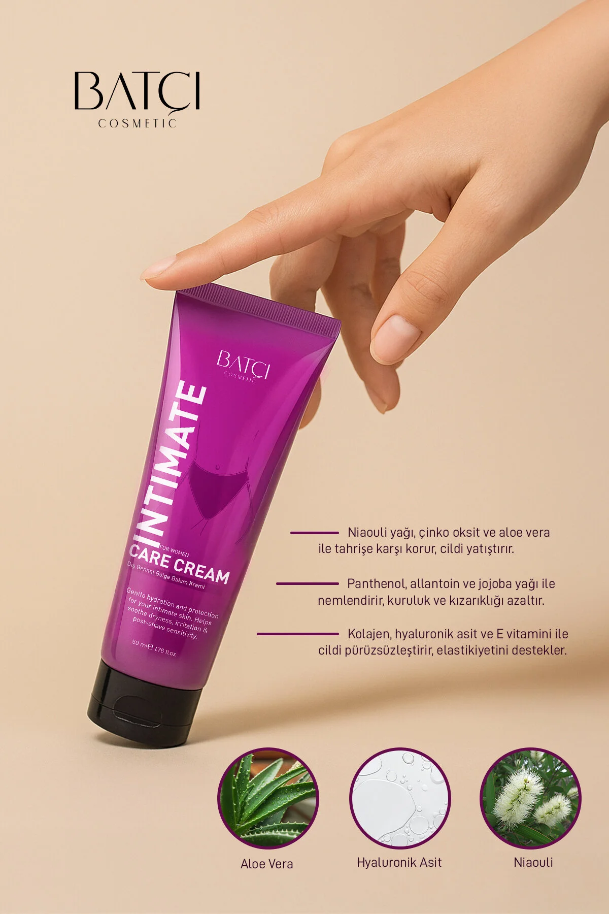 Kadın Genital Bölgeye Özel Koruyucu Ve Renk Tonu Dengeleyici Nioli Yağlı Intim Krem 50 Ml